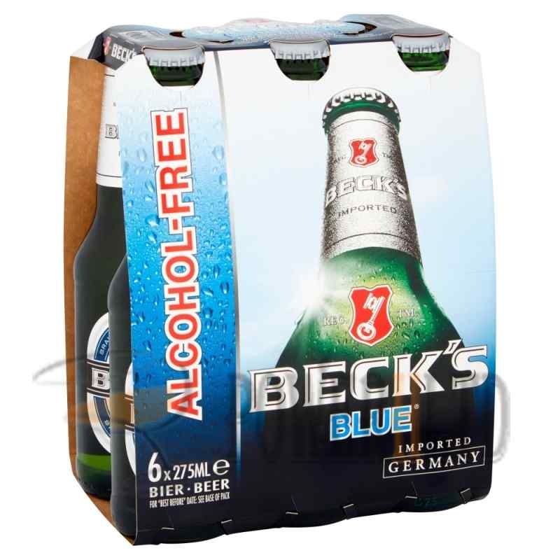 Beck's Blue Alcohol Free Beer Bottles 6 x 275ml