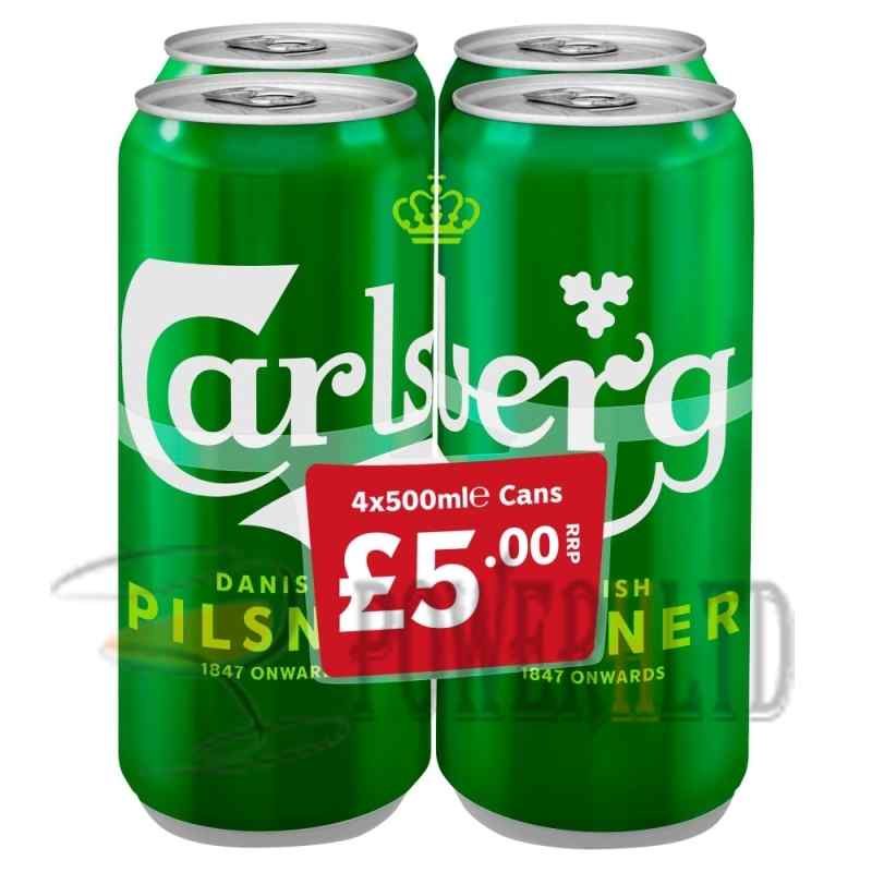 Carlsberg Lager Beer 4 x 500ml 