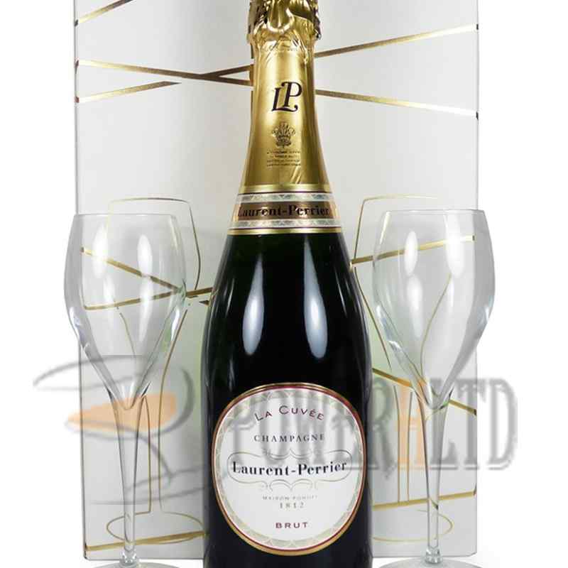 Laurent-Perrier La Cuvee Flute Presentation Box Champagne