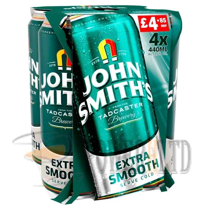 John Smith Extra Smooth Ale 4 x 440ML Can