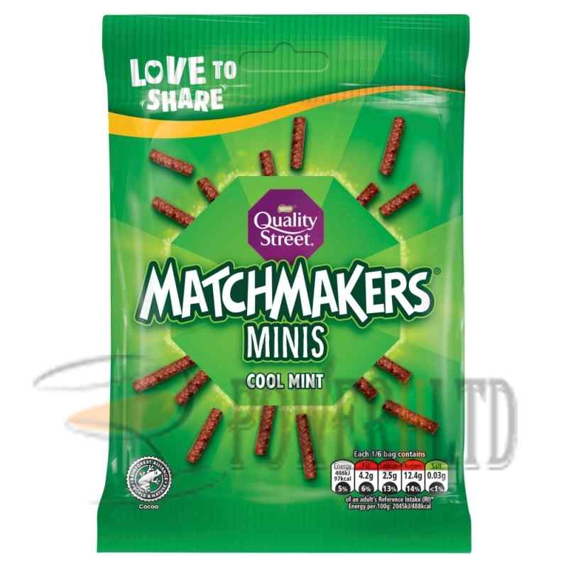 Quality Street Matchmakers Cool Mint Chocolate Minis Sharing Bag 120g