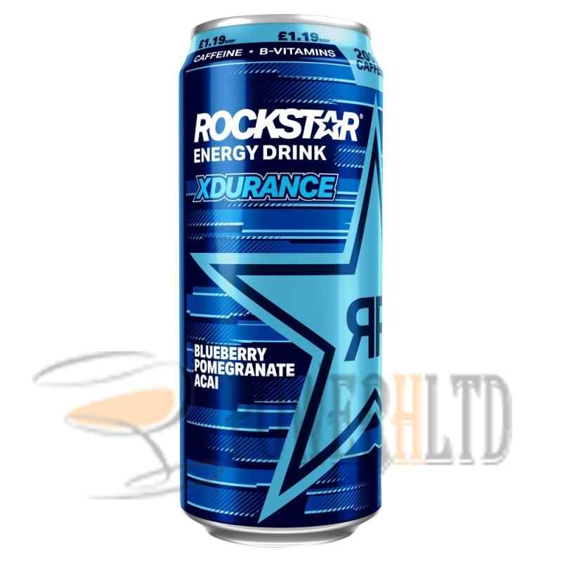 Rockstar Xdurance Blueberry, Pomegranate and Acai 500ml Can