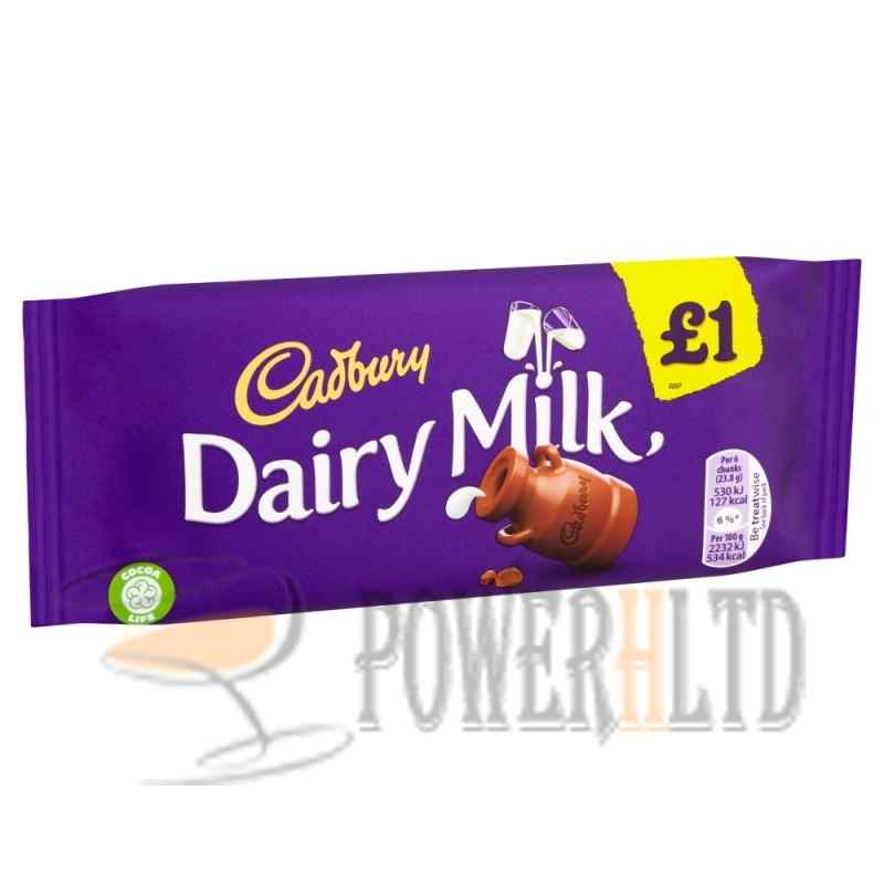 Cadbury Dairy Milk £1 Chocolate Bar 95g