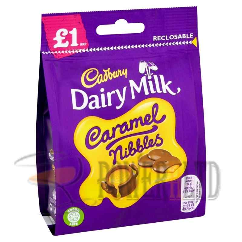 Cadbury Dairy Milk  Caramel Nibbles Bag 95g